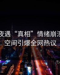 网红深夜遇“真相”情绪崩溃，秘语空间引爆全网热议
