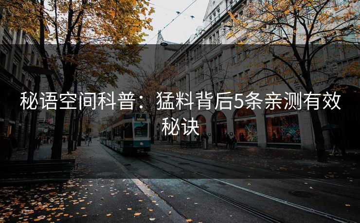 秘语空间科普：猛料背后5条亲测有效秘诀